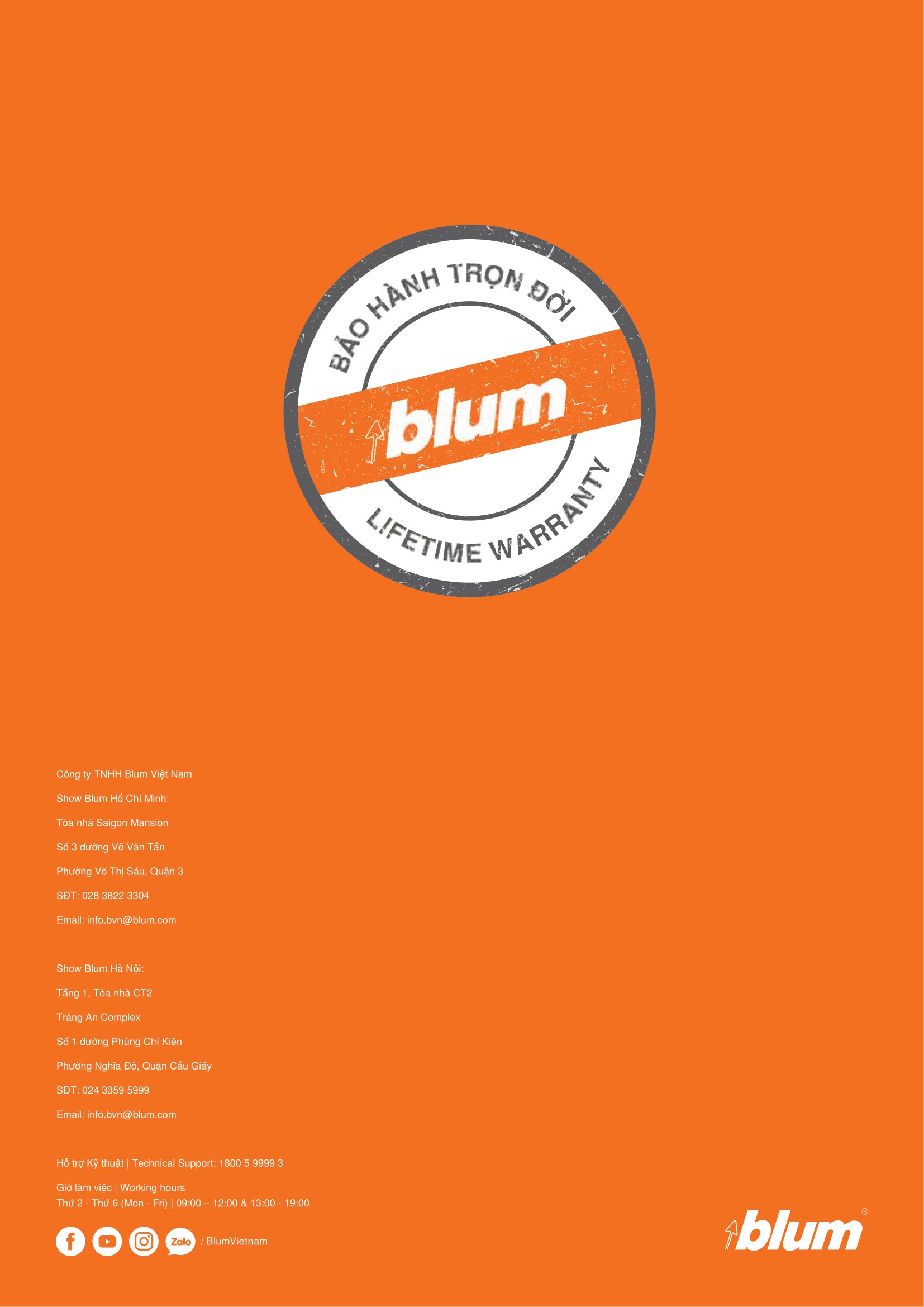 Catalogue Phụ Kiện Blum 2023 / 2024 - Trang 87
